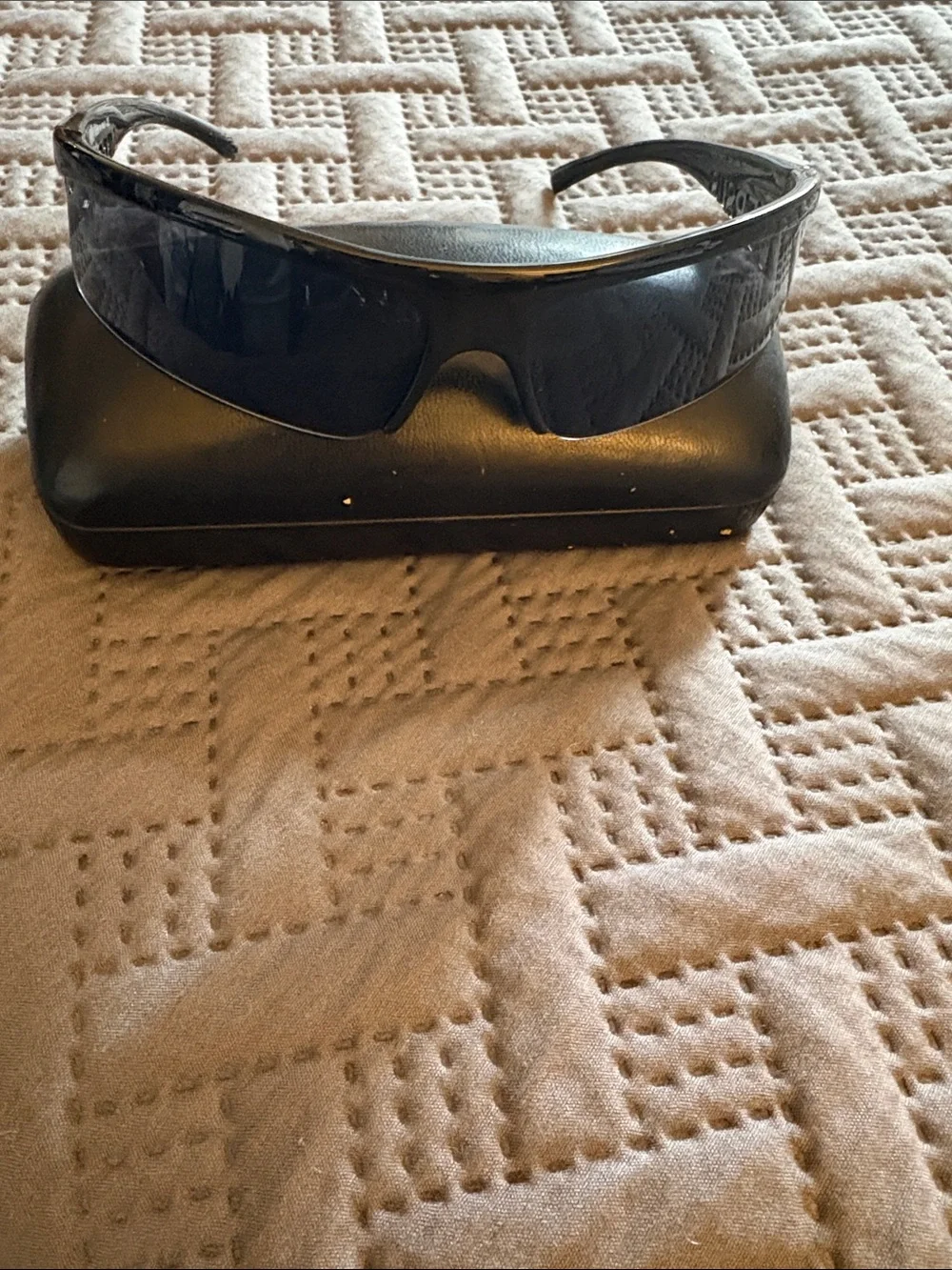 Versus By Versace Black Sunglasses with Dark Gray Lenses